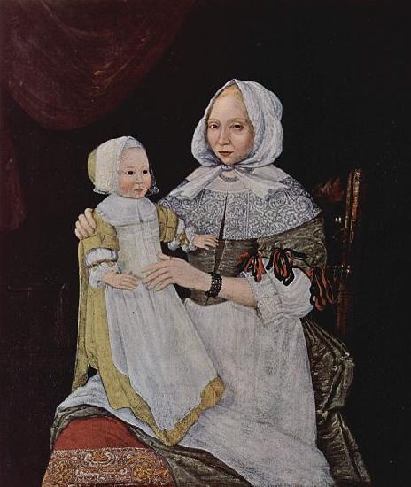 unknow artist Elisabeth Freake und ihrer Tochter Mary oil painting image